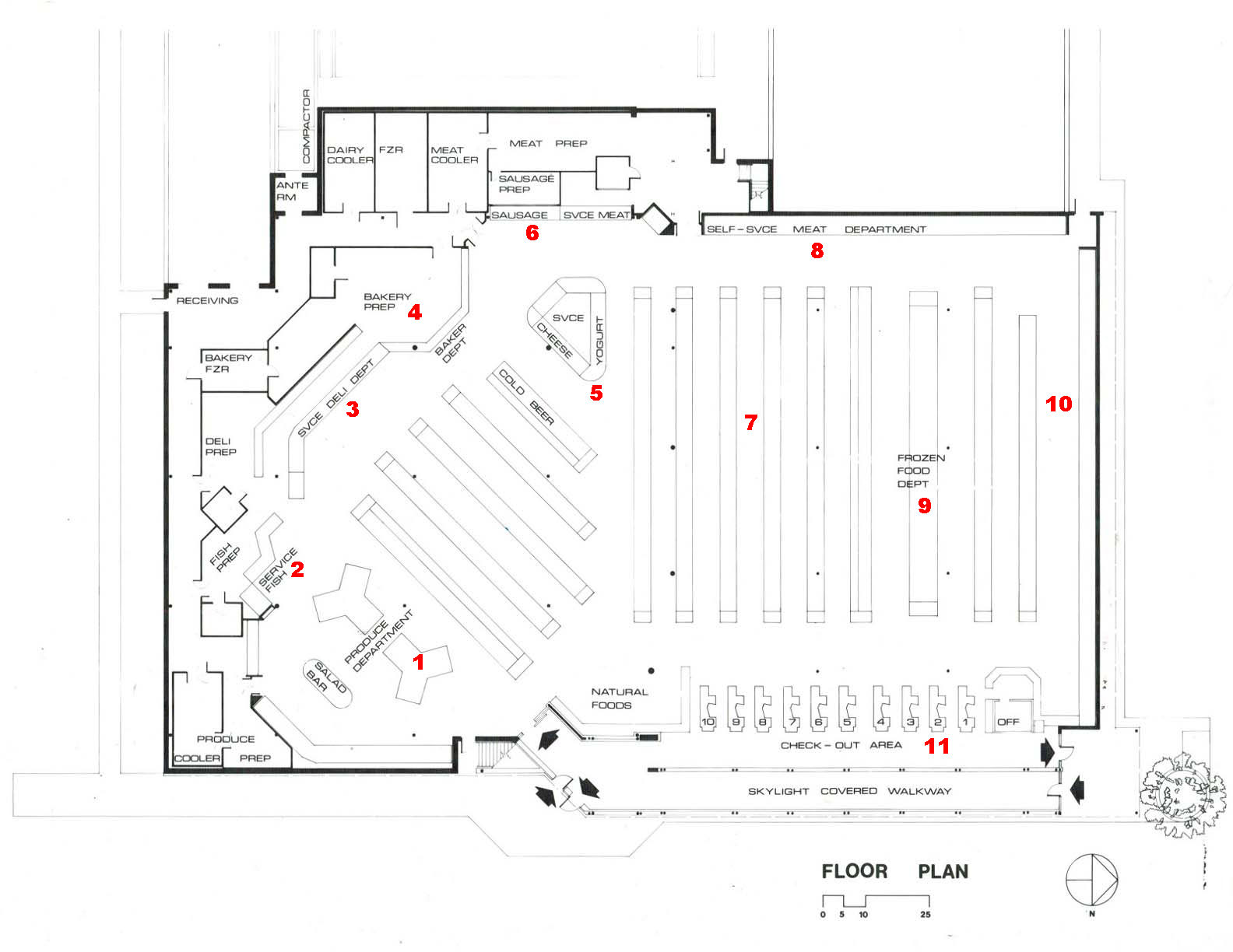 Store planning floor plan.